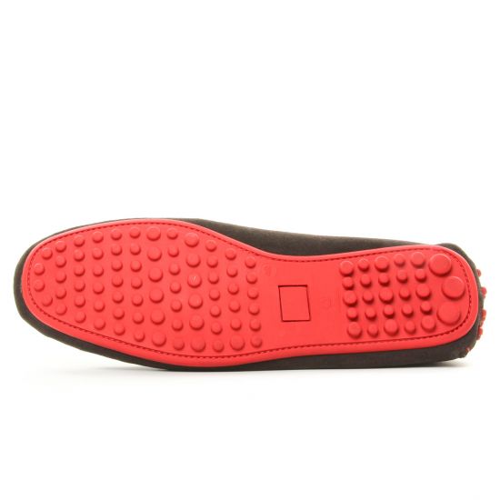mocassins bateaux marron foncé mode homme printemps été - Photo Produit 5