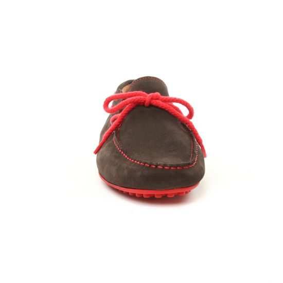 mocassins bateaux marron foncé mode homme printemps été - Photo Produit 6