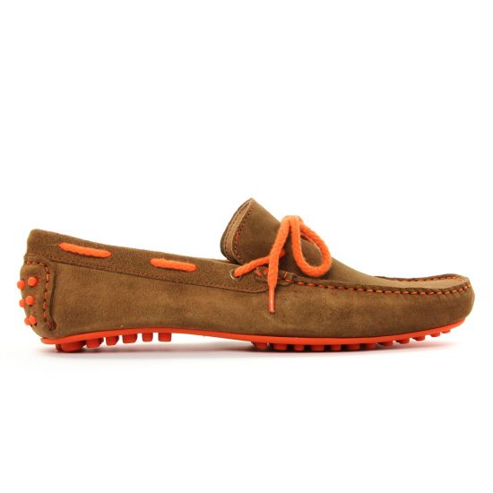 mocassins bateaux marron mode homme printemps été - Photo Produit 2