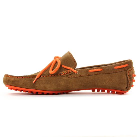 mocassins bateaux marron mode homme printemps été - Photo Produit 3