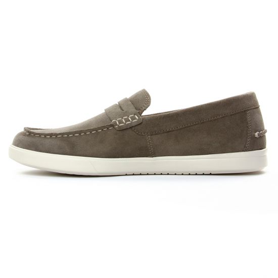 mocassins gris taupe mode homme printemps été - Photo Produit 3