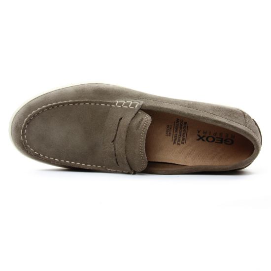 mocassins gris taupe mode homme printemps été - Photo Produit 4