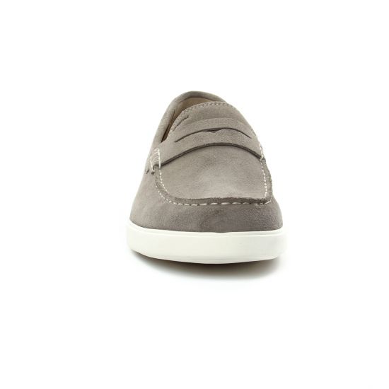 mocassins gris taupe mode homme printemps été - Photo Produit 6