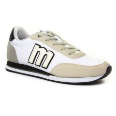 Chaussures homme été 2019 - tennis MTNG blanc beige