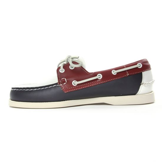 mocassins bateaux bleu rouge multi mode homme printemps été - Photo Produit 3