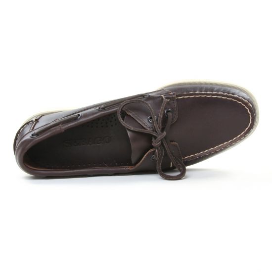 mocassins bateaux marron Léa mode homme printemps été - Photo Produit 4