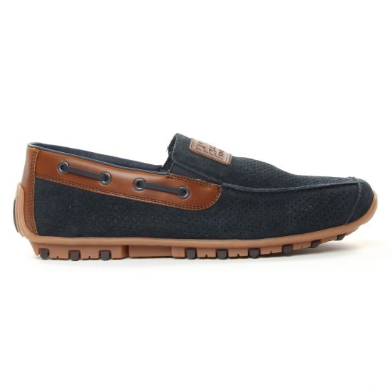 mocassins bleu marine mode homme printemps été - Photo Produit 2