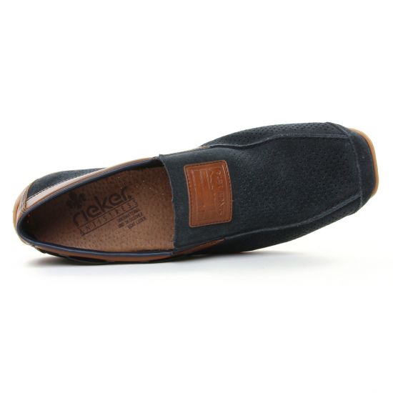 mocassins bleu marine mode homme printemps été - Photo Produit 4