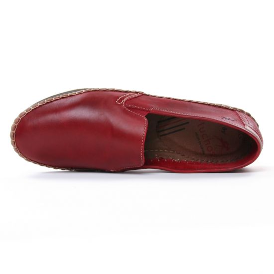 mocassins rouge mode homme printemps été - Photo Produit 4