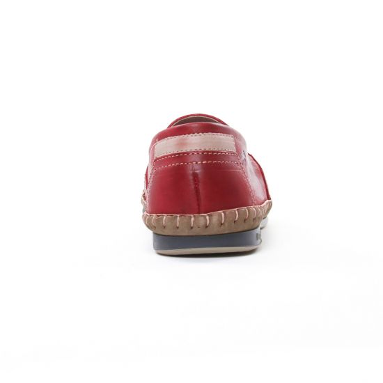 mocassins rouge mode homme printemps été - Photo Produit 7