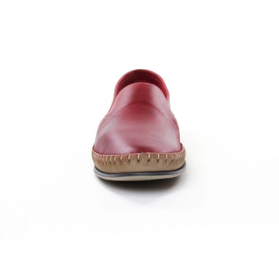 mocassins rouge mode homme printemps été - Photo Produit 6