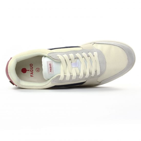 tennis et baskets mode beige rouge mode homme printemps été - Photo Produit 4