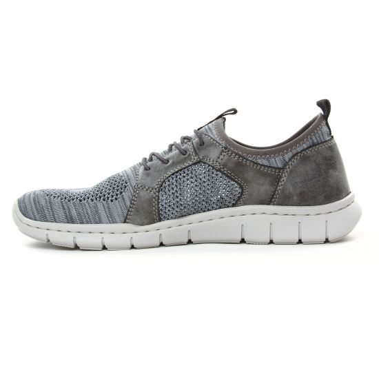 baskets bleu gris mode homme printemps été - Photo Produit 3