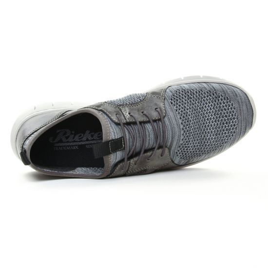 baskets bleu gris mode homme printemps été - Photo Produit 4