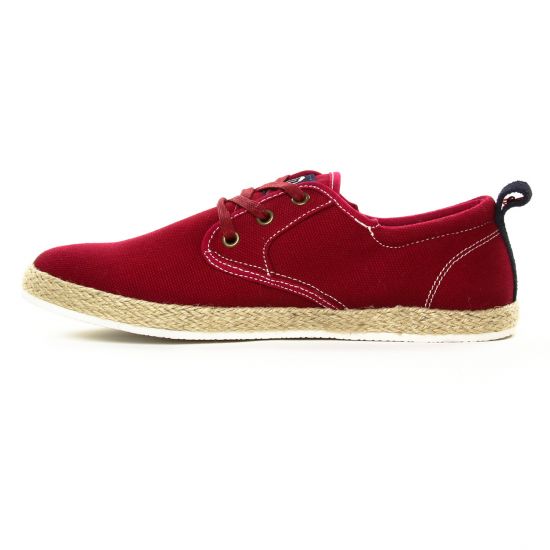 tennis et baskets mode rouge bordeaux mode homme printemps été - Photo Produit 3
