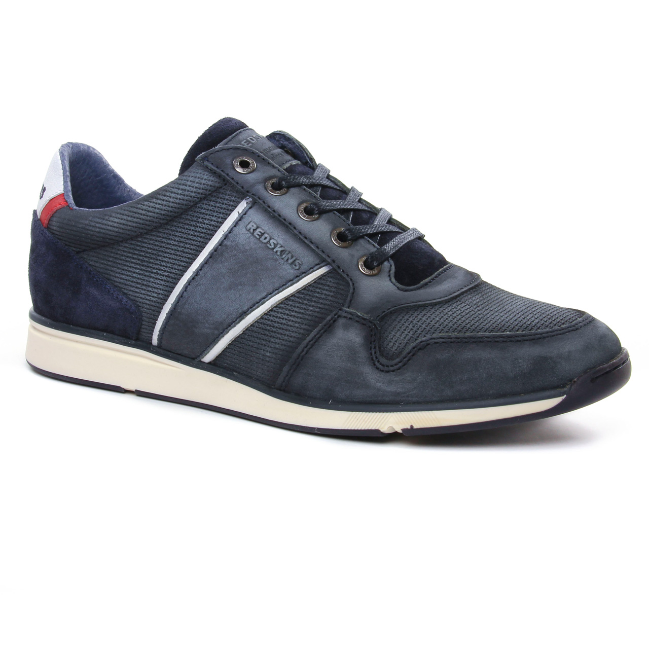 Chaussures Redskins BS781 Pour Homme - Bleu - Talon Plat 3 Cm - Fermeture Lacets - Matière Synthétique