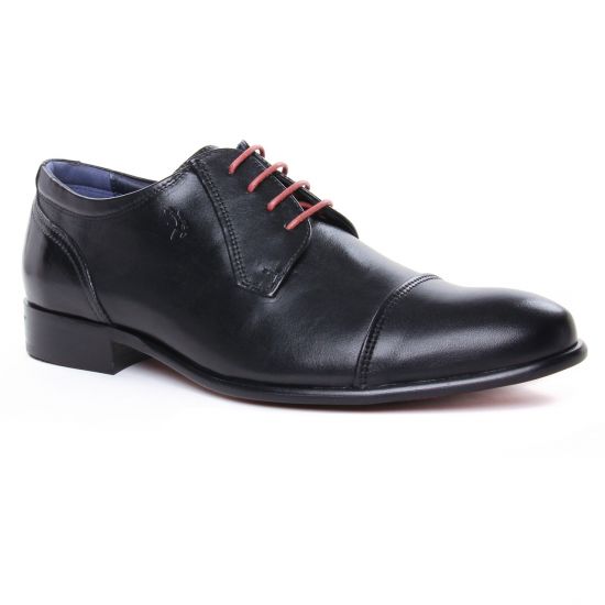 Chaussures Basses À Lacets Fluchos 9028 Noir, vue principale de la chaussure homme