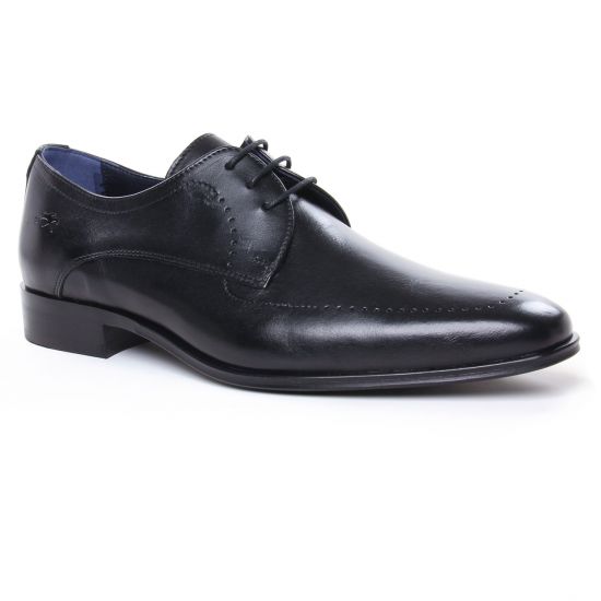 Chaussures Basses À Lacets Fluchos F0492 Noir, vue principale de la chaussure homme