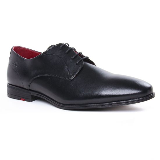 Chaussures Basses À Lacets Fluchos F0842 Noir, vue principale de la chaussure homme