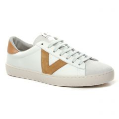 tennis blanc marron: même style de chaussures en ligne pour hommes que les Victoria