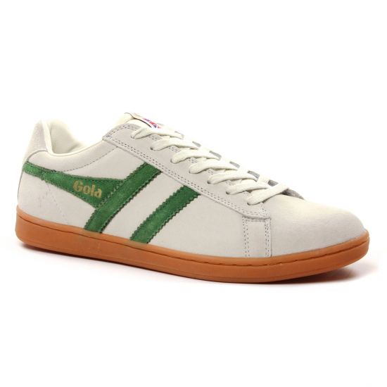 Tennis Gola Equipe Suede Off White Green, vue principale de la chaussure homme