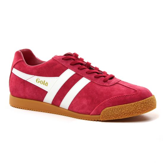 Tennis Gola Harrier Suede Deep Red, vue principale de la chaussure homme