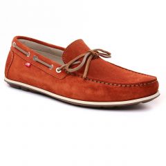 bateaux marron orange: même style de chaussures en ligne pour hommes que les Fluchos