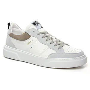 tennis-baskets-mode blanc beige même style de chaussures en ligne pour hommes que les  Semerdjian Smr23