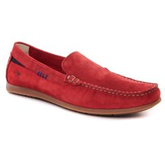 Chaussures homme été 2023 - mocassins Fluchos rouge orange