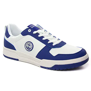 tennis blanc bleu: même style de chaussures en ligne pour hommes que les Teddy Smith