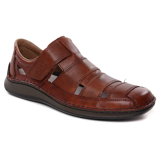 Sandales Rieker 05278-24 Brandy, vue principale de la chaussure homme