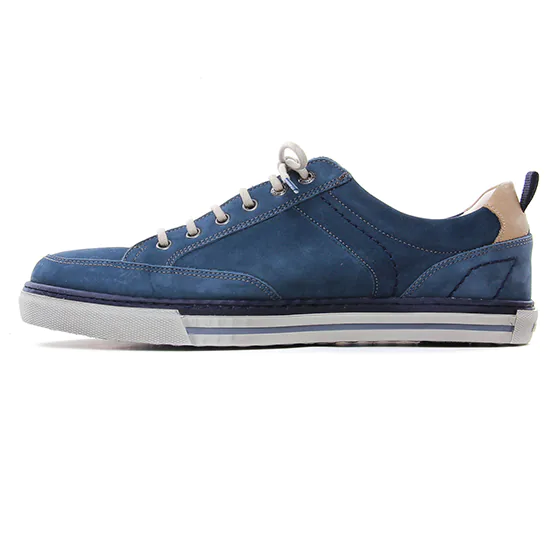 Achat chaussures Fluchos Homme Basket, vente Fluchos Quebec 9376 SURF HIELO  - Basket Homme cuir blanc bleu