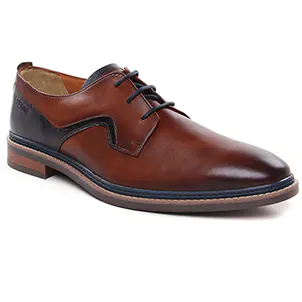 Redskins Seguin Cognac Marine : chaussures dans la même tendance homme (derbys marron marine) et disponibles à la vente en ligne 