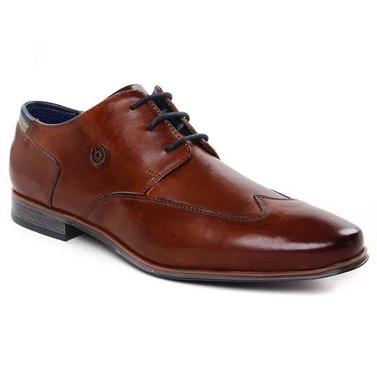 Chaussures Basses À Lacets Bugatti A311R Cognac, vue principale de la chaussure homme