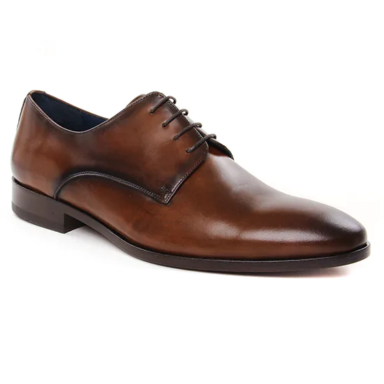 Chaussures Basses À Lacets Brett Sons 3952 Cognac, vue principale de la chaussure homme