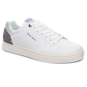 tennis-baskets-mode blanc gris même style de chaussures en ligne pour hommes que les  Fluchos