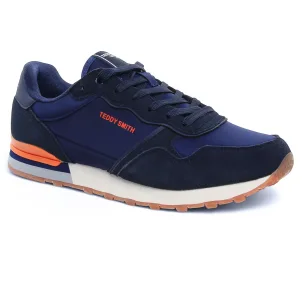 tennis-baskets-mode bleu marine même style de chaussures en ligne pour hommes que les  Teddy Smith