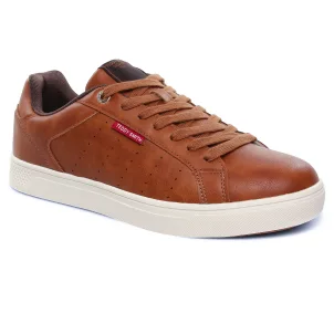 tennis-baskets-mode marron même style de chaussures en ligne pour hommes que les  Teddy Smith