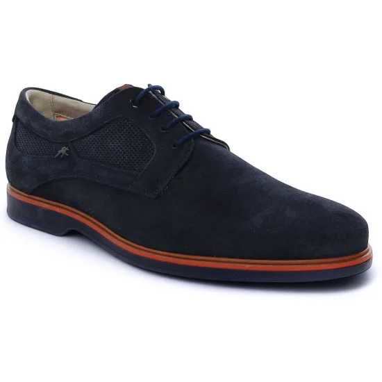 Derbys Fluchos F1744 Marine, vue principale de la chaussure homme