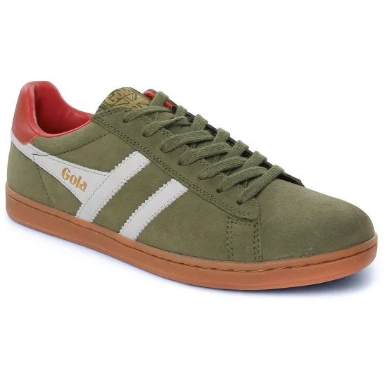 Tennis Gola Equipe 2 Suede kaki, vue principale de la chaussure homme