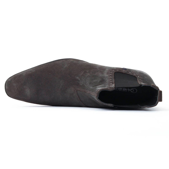boots marron taupe mode homme automne hiver - Photo Produit 4