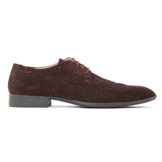 derbies nubuck marron mode homme automne hiver - Photo Produit 2