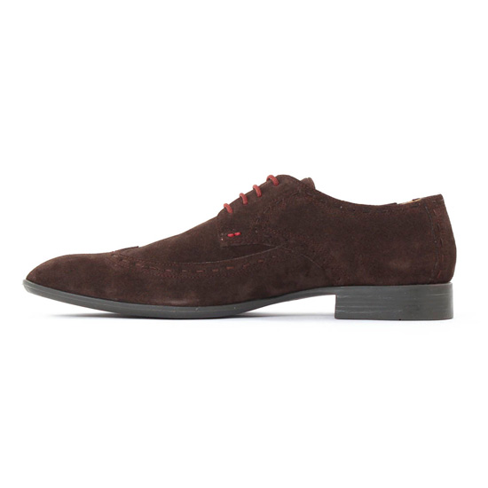 derbies nubuck marron mode homme automne hiver - Photo Produit 3