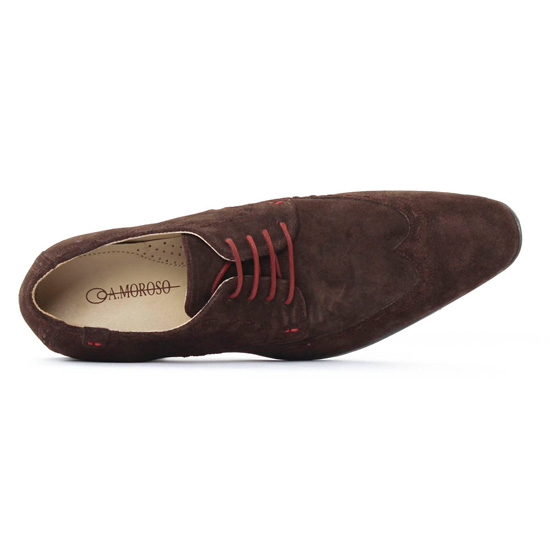 derbies nubuck marron mode homme automne hiver - Photo Produit 4
