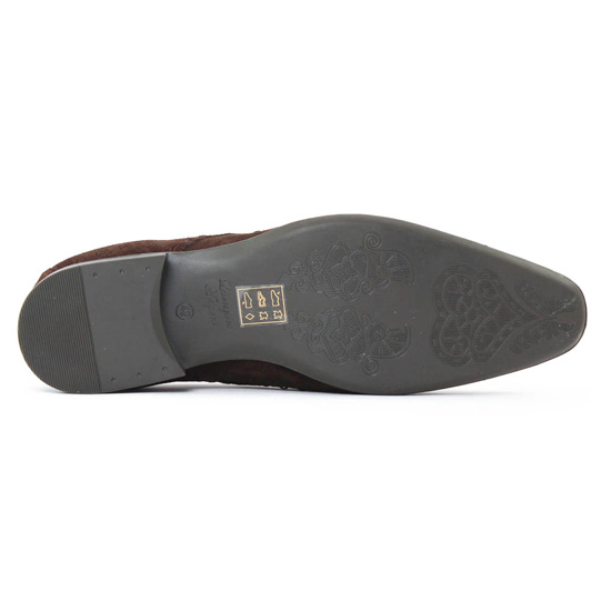 derbies nubuck marron mode homme automne hiver - Photo Produit 5