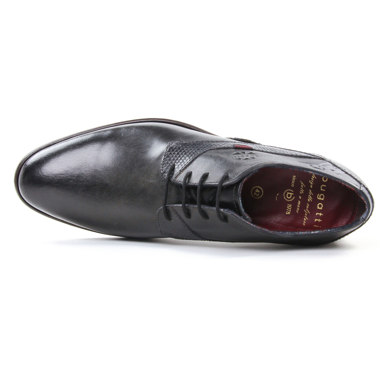 Bugatti 58401 Black Derbys Noir Automne Hiver Chez Trois Par 3