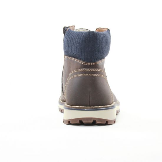 boots marron bleu mode homme automne hiver - Photo Produit 7