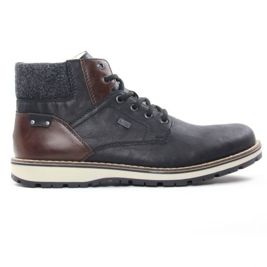 chaussures montantes noir marron mode homme automne hiver - Photo Produit 2