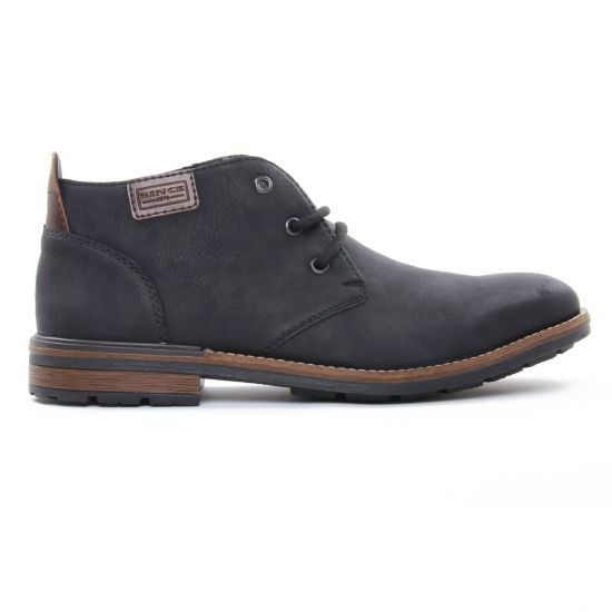 bottines Chukka noir mode homme automne hiver - Photo Produit 2