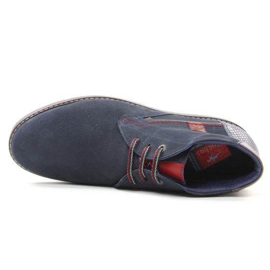 bottines Chukka bleu marine mode homme automne hiver - Photo Produit 4